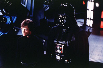 Luke Skywalker and Darth Vader