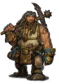 Photo of a Dwarven Warrior with a War pick Dwarven Warrior with a Pick
